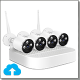 Беспроводной комплект видеонаблюдения с облачным сервисом на 4 камеры «Kvadro Vision Cloud-03-4»
